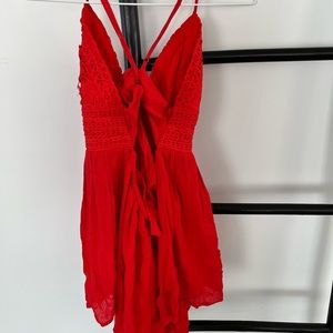 Red romper